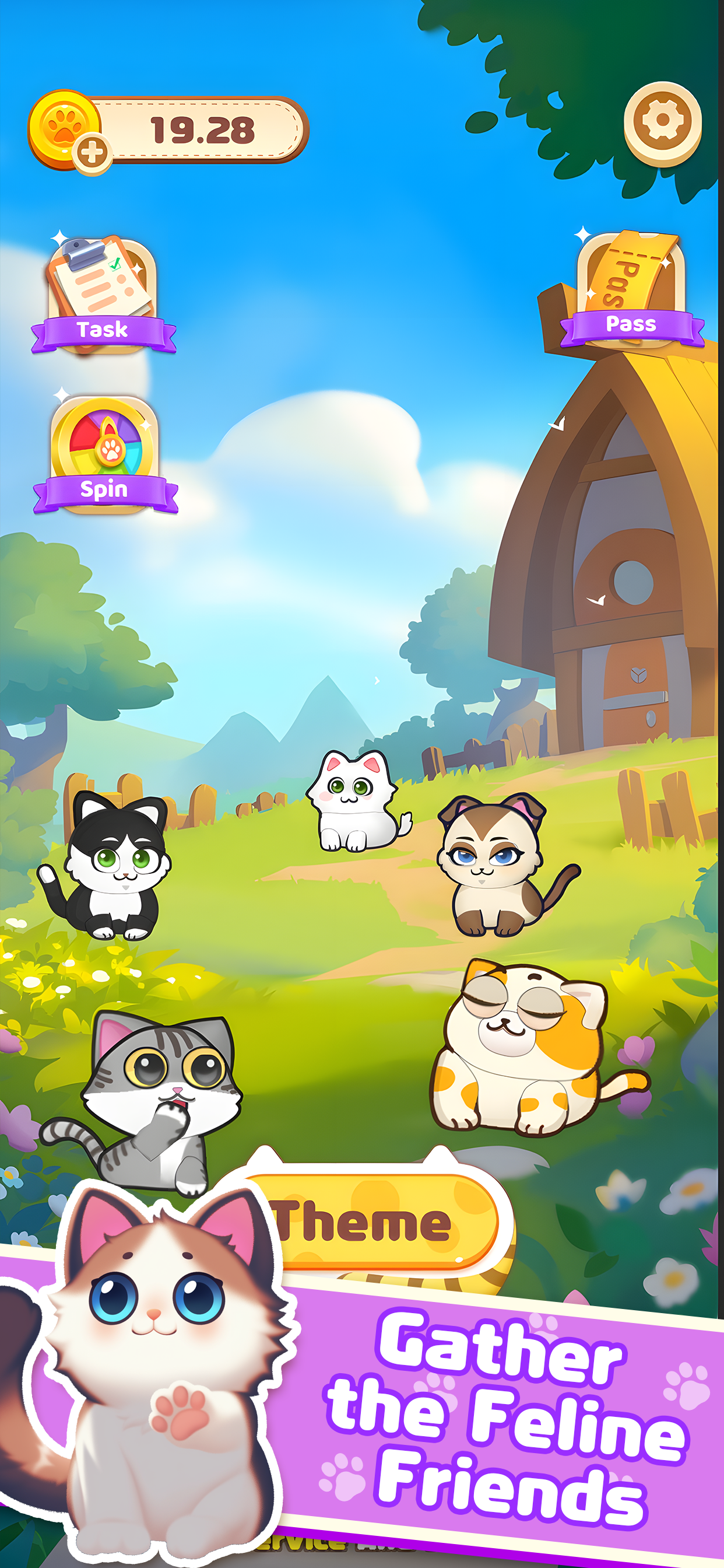 Merge Cat Puzzle Screenshot 1
